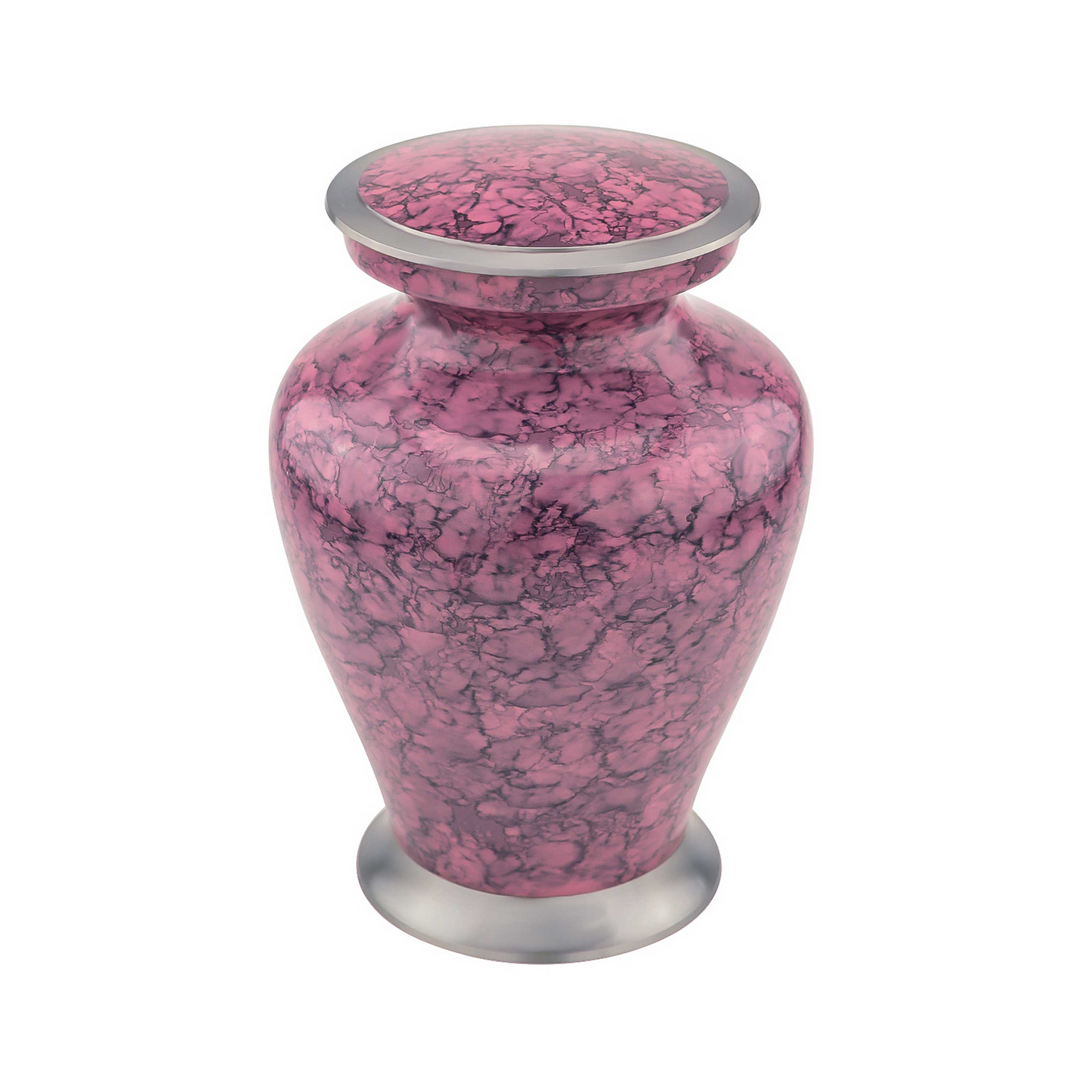 Pink Marbled Aria Cremation Urn for Human Ashes