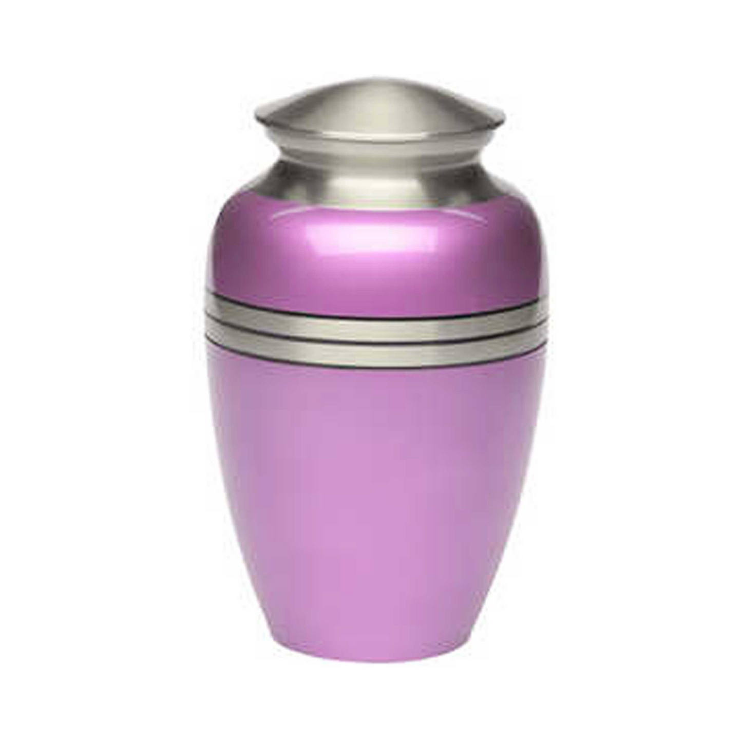 Three Striped Pink Classic Cremation Urn for Human Ashes
