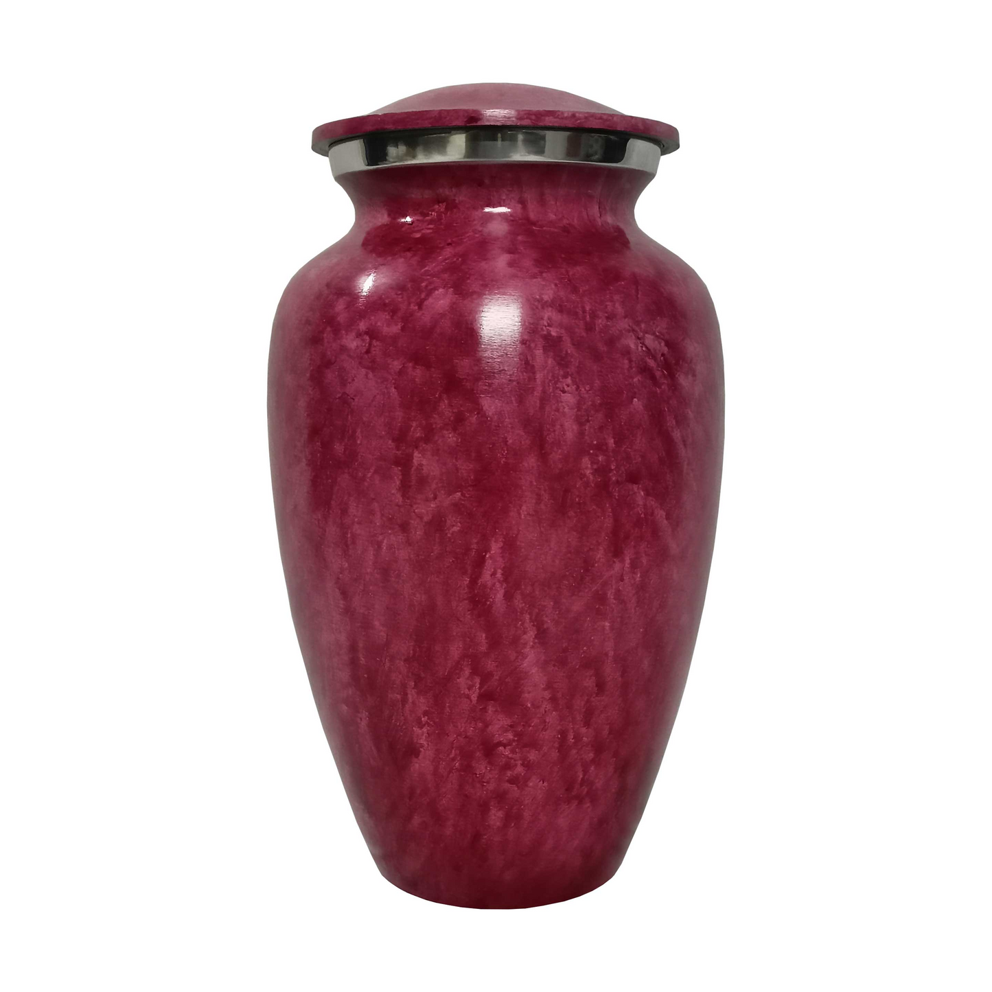 Classic Red Cremation Urn for Human Ashes