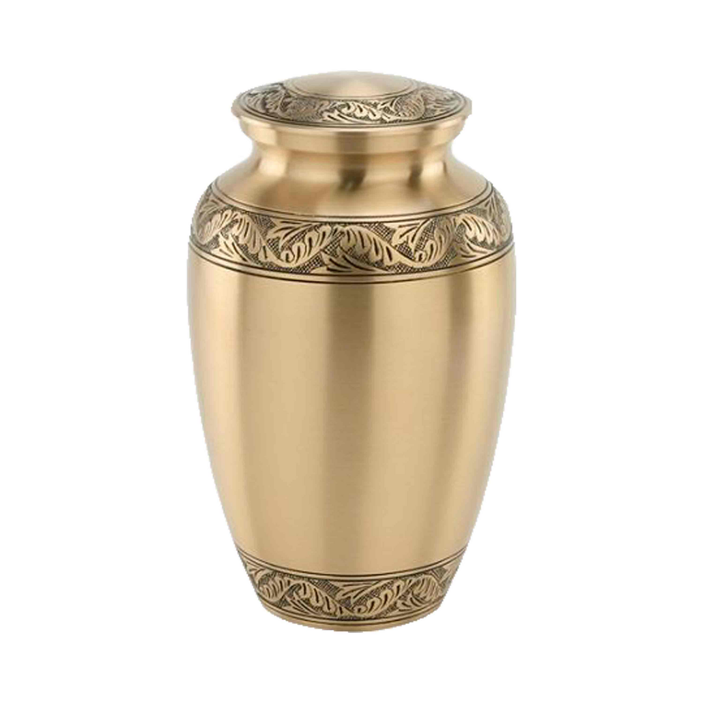 Butterfly Pea Vine Engraved Cremation Urn for Human Ashes