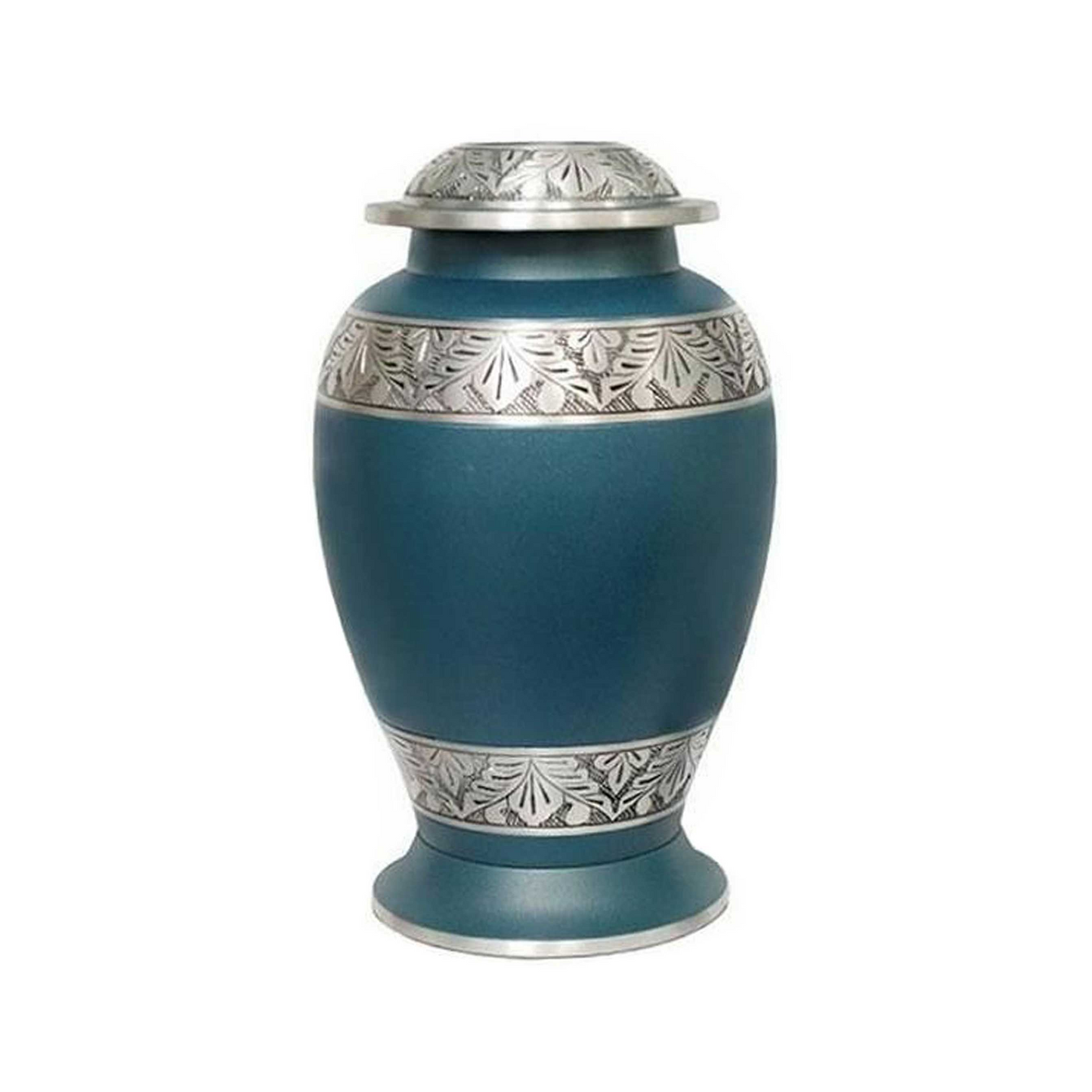 Dove Blue Coral Cremation Urn for Human Ashes