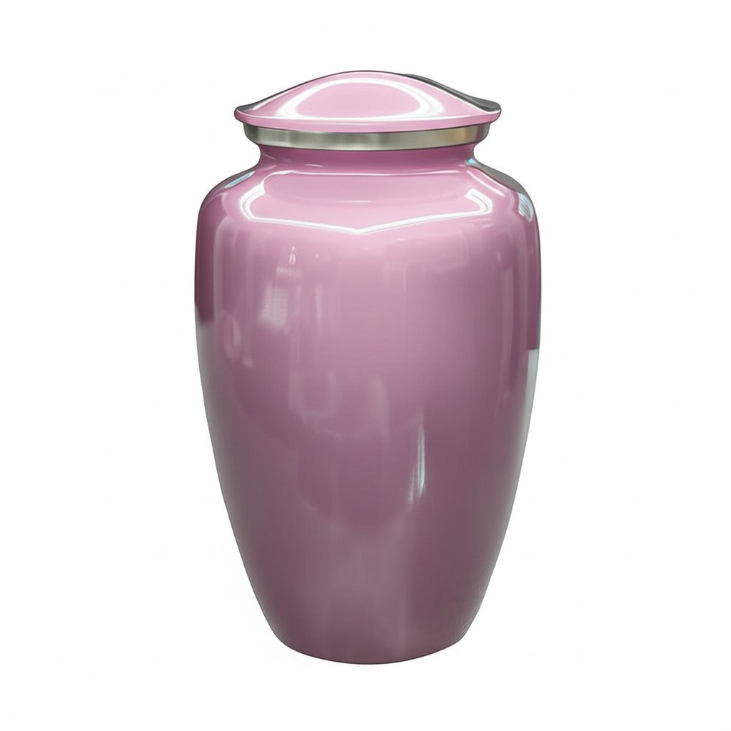 Pink Pastel Cremation Urn for Human Ashes