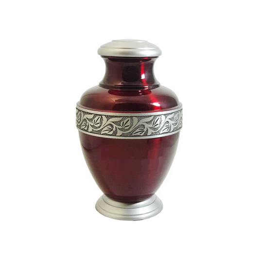 Arcadia Engraved Cherry Cremation Urn for Human Ashes
