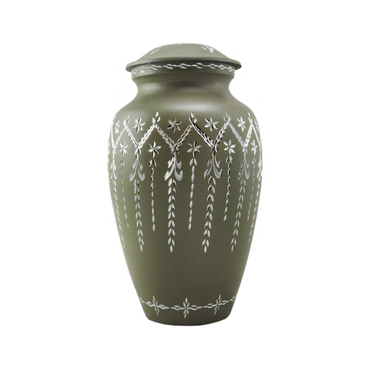 Crocodile Tone Engraved Cremation Urn for Human Ashes