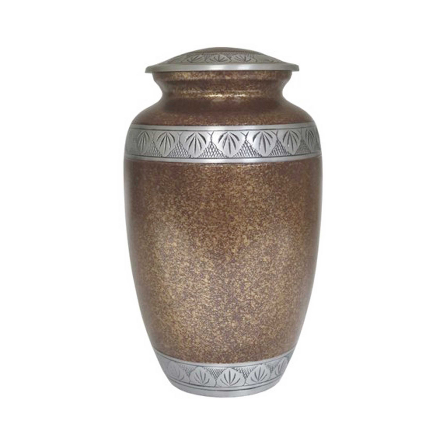 Betel Leaves Vine Engraved Gingerbread Classic  Cremation Urn for Human Ashes