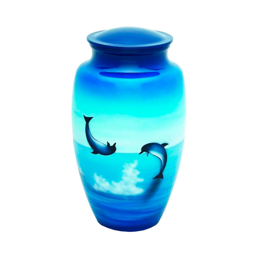 Ocean &amp; Unreal Dolphins Cremation Urn for Human Ashes
