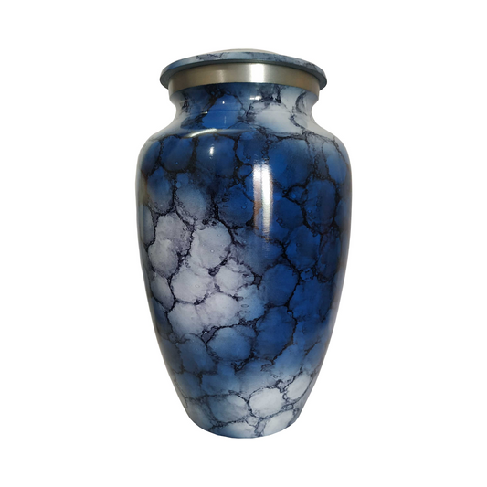 Unreal Sponged Sky Cremation Urn for Human Ashes