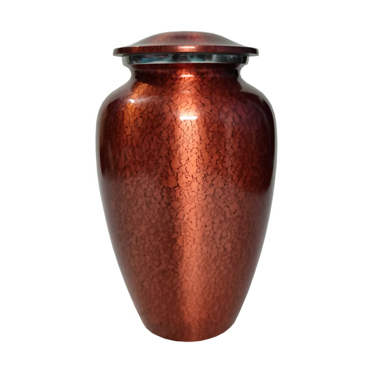 Gingerbread Metal Cremation Urn for Human Ashes