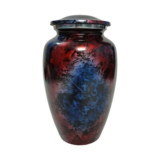 Multi-Color Cremation Urn for Human Ashes