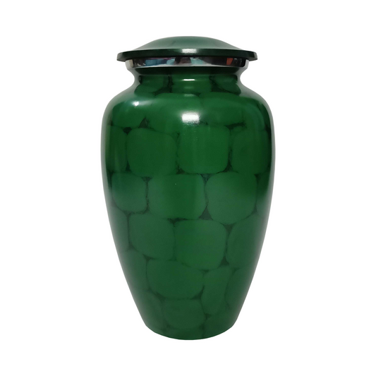 Green Exterior Stone Wall Cremation Urn for Human Ashes