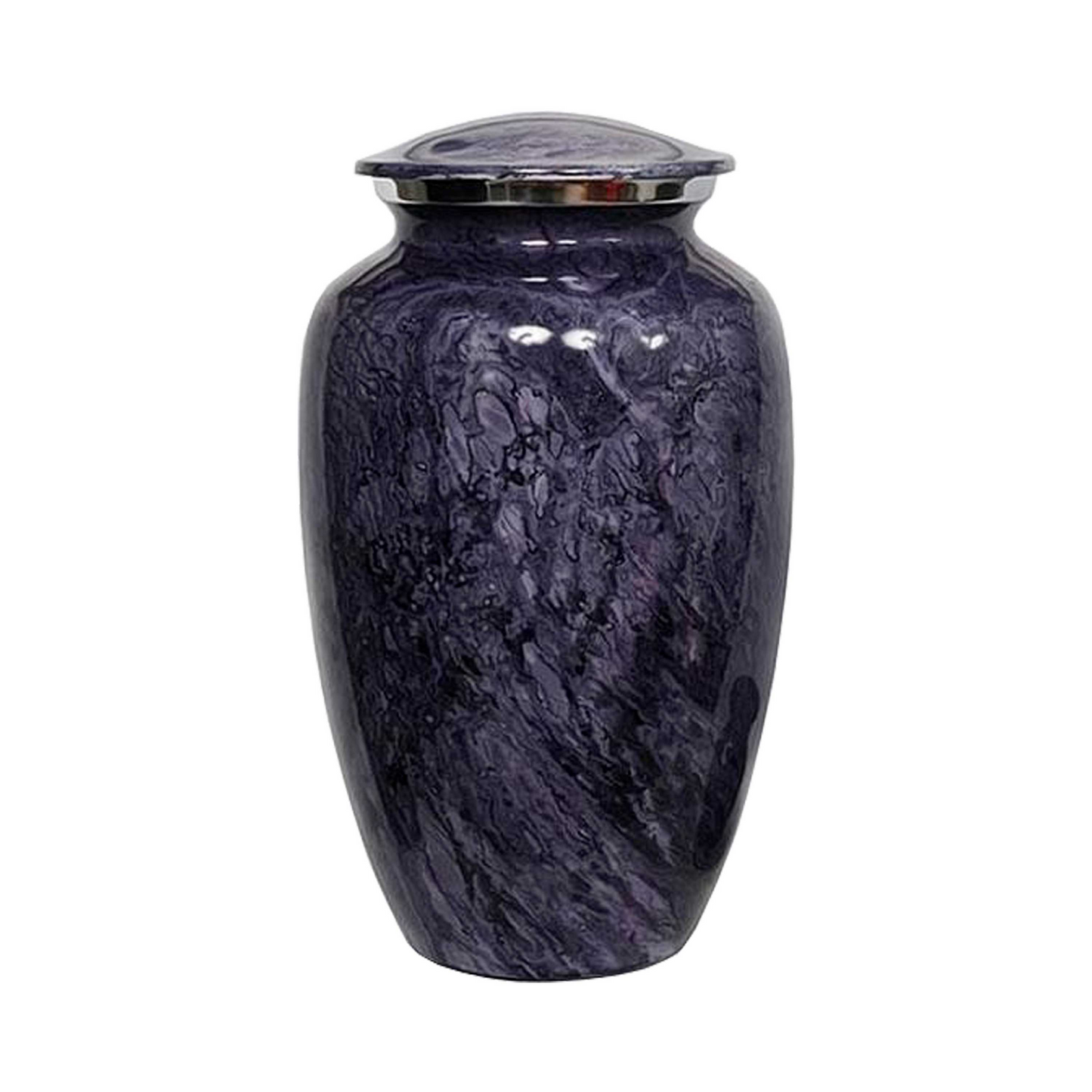 Royal Blue Marble Cremation Urn for Human Ashes