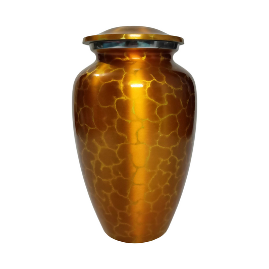 Gold Cracks Cremation Urn for Human Ashes