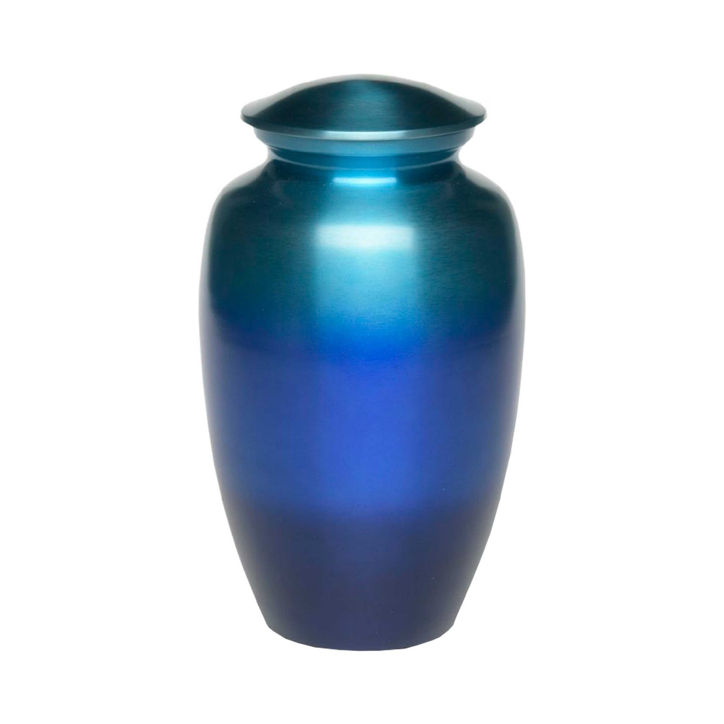 Aqua Three Tone Cremation Urn for Human Ashes
