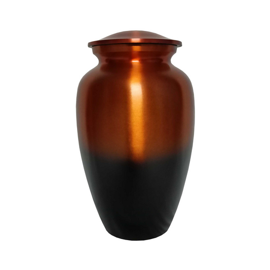 Golden Autumn Leaf Tone Cremation Urn for Human Ashes