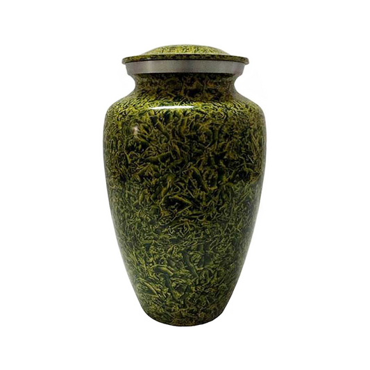 Dark Green Water of Sanqinghan Mountain Classic Cremation Urn for Human Ashes