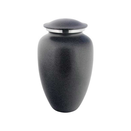 Black Granite Classic Cremation Urn for Human Ashes
