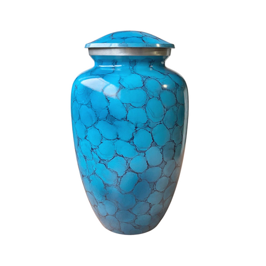 Shining Blue Cloud Classic  Cremation Urn for Human Ashes
