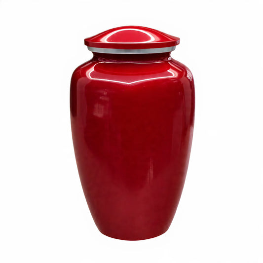 Cherry Red Cremation Urn
