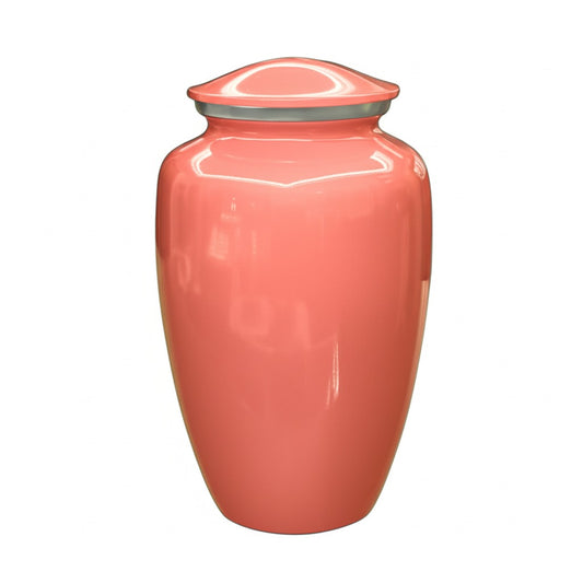 Peach Cremation Urn for Human Ashes